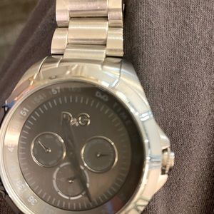 COPY - Mens authentic Dolce and Gabbana silver watch